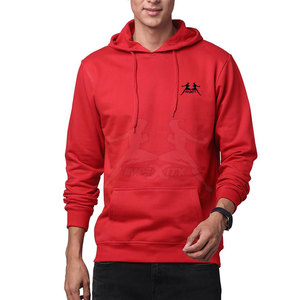 Sudadera con capucha de algodón para hombre con capucha con cordón y acabado acanalado Sudadera con capucha mezclada de algodón para hombre con textura suave - Product Image 1