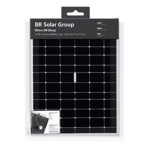 Panneau solaire monocristallin noir 600W BR Solar Group avec couvercle avant en verre - Product Image 2