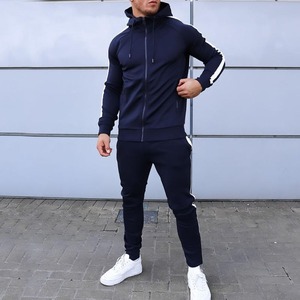 Personnalisé Hommes Manches Longues Slim Fit Sportswear Sweats Nouveau Design Polaire Jogging Survêtement Streetwear Grande Taille Logo 2 Pièces - Product Image 3