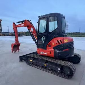 Nouvel arrivage en entrepôt en vente en gros mini-pelle U55-4 Kubota d'occasion pelle à U55-4 Kubota de 5,5 tonnes de haute qualité - Product Image 2