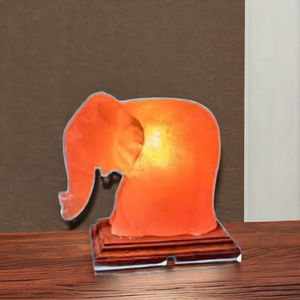 Lámpara de Sal NSLT de Material Orgánico Tallada en Forma de Elefante, Duradera, para Decoración de Bodas y Regalo - Product Image 3