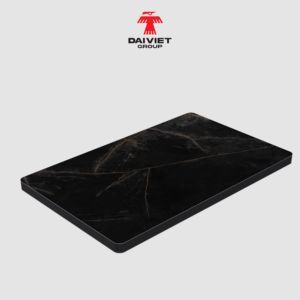 Panneau mural en charbon de bambou 5 mm, marbre noir de luxe, 1220x2440 mm, fabriqué au Vietnam pour les réceptions d'hôtels haut de gamme - Product Image 1