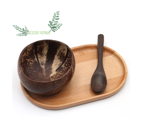 Bol en coquille de noix de coco, petit vietnamien avec cuillère pour tenir les bougies, Smoothies, salade, crème glacée et plus pour la vie saine, vente en gros, - Product Image 3