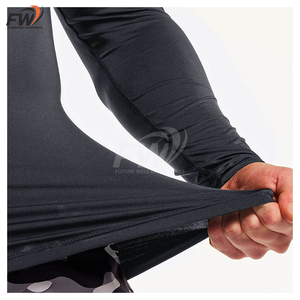 เสื้อรัดกล้ามพิมพ์โลโก้ตามสั่ง เสื้อรัดกล้าม MMA แบบเปล่า เสื้อรัดกล้าม BJJ แบบซับลิเมชั่นสำหรับผู้ชาย - Product Image 4