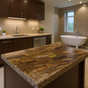 Encimeras de Piedra Natural para Cocina y Baño Personalizadas - Granito Carrara Calacata en Tamaños Prefabricados para Hoteles y Proyectos - Product Image 3