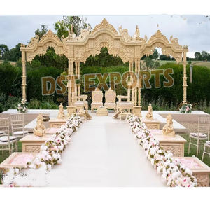 Exportations de Mandap DST en bois de mariage de conception de Paisley proéminent acheter l'événement de vente de fabricant de Mandapam en bois de mariage indien personnalisé - Product Image 2