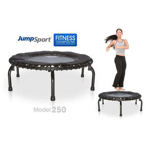 Mini trampoline JumpSport 250, lot de 2, rebondisseur de fitness pour l'intérieur/l'extérieur, cardio, sûr, durable, en acier, polypropylène, mousse PVC - Product Image 3