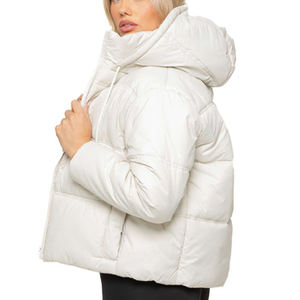 แจ็กเก็ตทรงปลาปักเป้าสำหรับผู้หญิงเสื้อแจ็คเก็ตทรงพองหนาอบอุ่นมีสไตล์โลโก้ตามสั่งสำหรับฤดูหนาว - Product Image 5