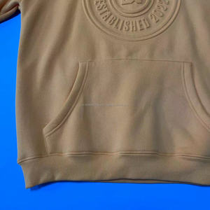 Logo personnalisé Mix Taille Goutte Épaule Surdimensionné Pull Sans String Épais 100% Coton Polaire Hommes Sweats à Capuche Embossés - Product Image 5