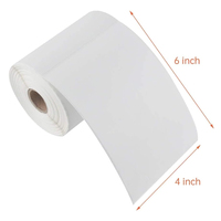 Étiquettes d'expédition 4x6 pour imprimante Zebra, format adhésif thermique direct 100x150mm pour l'impression de codes-barres et d'adresses de colis