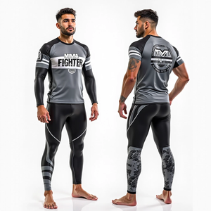 เสื้อรัดรูปแขนยาวแบบเต็มตัวสำหรับ MMA Anti Anti UV เสื้อสไตล์กิโมโน Jitsu - Product Image 1