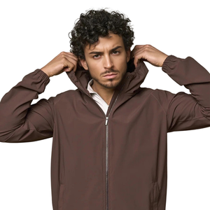 ชุดวอร์มลำลองแบบมีฮู้ดสองชิ้นสั่งทำพิเศษ คุณภาพสูง สำหรับผู้ชาย สีพื้น เหมาะสำหรับฤดูหนาว แห้งเร็ว ระบายอากาศได้ดี น้ำหนักเบา - Product Image 3