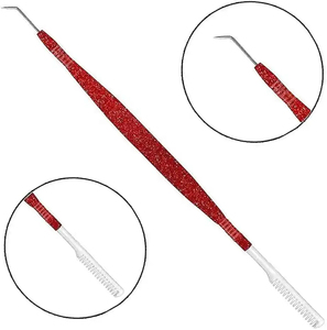 Herramienta para levantar pestañas, ligera, plateada, hecha con aguja dentada y herramientas para separar pestañas, de alta calidad - Product Image 1