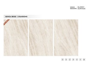Azulejos de losa de mármol brillante de porcelana de 1200x1800mm de calidad superior moderna Diseño de precisión para paredes de salón Pisos Ladrillo refractario - Product Image 4