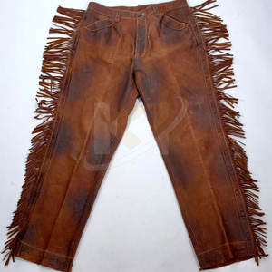 กางเกงหนังนิ่มสำหรับผู้ชายกางเกงสำหรับผู้ชายดีไซน์ไม่เหมือนใครพร้อมโลโก้ตามสั่ง - Product Image 4