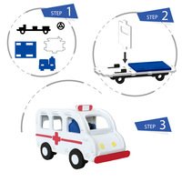 Rompecabezas 3D de Ambulancia Bebox de EVA, Menos de 50 Piezas, Juguete Educativo DIY para Niños de 5 a 7 Años