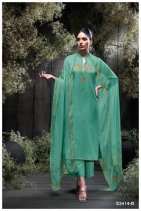 Amplia Gama de Salwar Kameez de Algodón, Seda y Satén, Listos para Fiesta, Disponibles en Stock, OEM Disponible, Precio Económico, Venta al por Mayor Mundial, Secado Rápido - Product Image 4