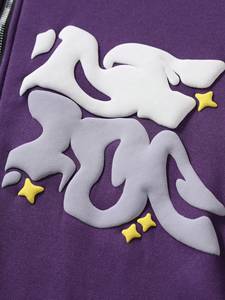 Sudadera con capucha Varsity personalizada 2025 para hombre, de tamaño XL Sudadera de alta calidad con cremallera, logotipo bordado en la parte delantera, bolsillo con estampado de letras personalizado - Product Image 5