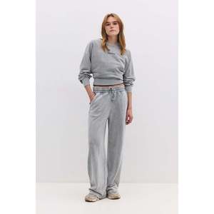 Pantalon à jambes larges à taille élastique - Product Image 1
