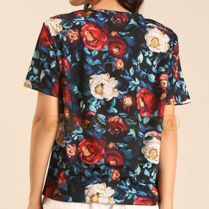 Camisetas sublimadas personalizadas al por mayor para mujer, camisetas sublimadas de manga corta para mujer, para adultos - Product Image 2