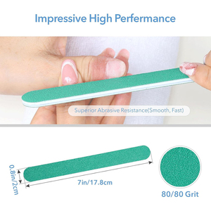 Lime à ongles double droite en acier inoxydable de qualité supérieure pour une mise en forme douce et sûre des ongles naturels faibles et cassants - Professionnelle et durable - Product Image 6