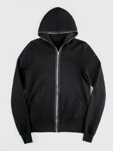 Sudadera con capucha personalizada de alta calidad con logotipo personalizado, ropa de calle para hombres y mujeres, sudadera con cremallera completa neutra con esquina, superventas - Product Image 4