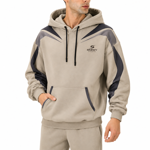 เสื้อฮู้ดผู้ชาย SINEWY SPORTS ผ้าสแปนเด็กซ์/คอตตอน 200 กรัม เป็นมิตรกับสิ่งแวดล้อม ทรงปกติ เหมาะสำหรับฤดูใบไม้ร่วง ดีไซน์มีกระเป๋า - Product Image 1