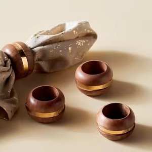 Anillos de Servilleta de Resina de Alta Calidad para Decoración de Recepciones de Boda y Fiestas - Product Image 2