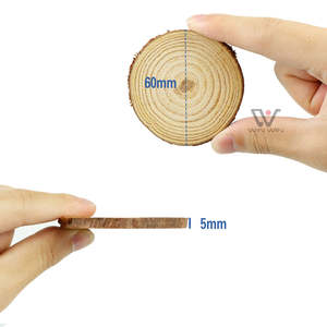 Juego de Posavasos de Madera Lisa, Hechos a Mano, Naturales, para Bebidas Calientes y Frías, Protección de Mesa - Product Image 2