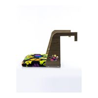 Lit pour chat de luxe moderne, hamac suspendu en peluche douce pour chats et chiens, design radiateur avec cadre métallique, motif animal, toutes saisons
