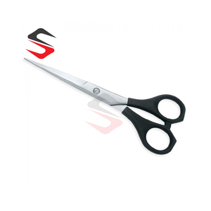 Tijeras de Peluquería Profesionales de Acero Inoxidable con Mango Negro Suave y Logotipo Personalizado, Herramienta para Barbería y Salón - Product Image 1