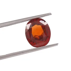 โกเมนเฮสโซไนท์ธรรมชาติ6กะรัตเพชรพลอยทรงรีเหลี่ยมเพชรพลอยหินหลวมเฮสโซไนท์คุณภาพสูงอัญมณีตัดด้วยมือ - Product Image 1