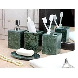 Baño de resina, el mejor juego de 10 juegos de baño, soporte para cepillo de dientes, dispensador de jabón, caja de jabón en espejo de resina, juego de baño personalizado Ba - Product Image 4