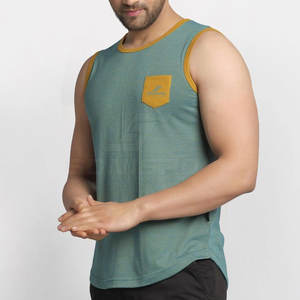 Men's Quick Dry Sleeveless <b>Workout</b> <b>Tank</b> <b>Top</b> Casual Knitted Design Breathable Feature Online Wholesale at Low Price - Product Image 2