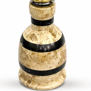 Chicha Farida en marbre pressé et laiton massif, luxe moderne, avec ensemble complet et tuyau lavable - Product Image 5