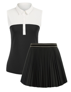 Vêtements de golf décontractés pour femmes, tricotés, couleur unie, au-dessus du genou - Product Image 6