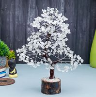 Offre Spéciale clair Quartz cristal bonsaï arbre pierre précieuse naturelle décor à la maison avec Feng Shui Aura Protection nettoyante pour offrir des cadeaux