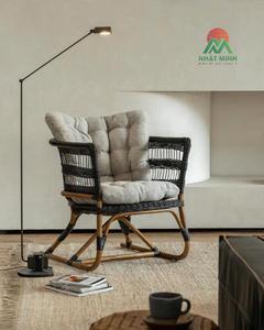 Canapé en rotin massif de style japonais, canapé en rotin réglable pour salon classique, fauteuil en rotin - Product Image 3