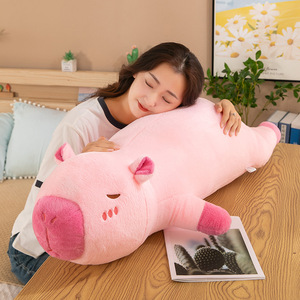 Almohada de Peluche de Capibara Horizontal, Perfecta para Camas de Niñas, Muñeco de Peluche, Almohada Larga, Ideal como Regalo de Cumpleaños - Product Image 3