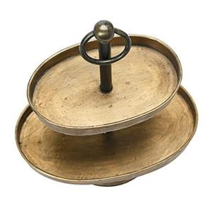 Factory Wholesale Pricemetal Brass Serving Tray with Unique Work Customized Shape & Size Golden Polished Finished at Best Rate - Product Image 5