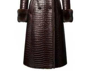 Manteau long pour femme de haute qualité, écologique, pour l'hiver et l'automne, à boutons, fermeture à plusieurs couches - Product Image 5