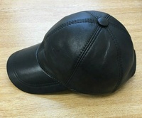 Casquettes de baseball en cuir véritable de vache véritable de haute qualité à prix réduit pour hommes LC-0086