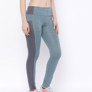 Mallas deportivas de cintura alta para mujer, mallas deportivas sin costuras de alta calidad para correr, Yoga, informales, sólidas, de talla grande - Product Image 5