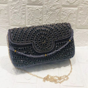 Handmade Designer Bridal Evening <b>Clutch</b> Bag Elegant Handcrafted Sling <b>Clutch</b> for Ladies - Product Image 1