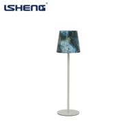 Lampe de bureau moderne sans fil à LED, abat-jour en plastique, batterie rechargeable, éclairage réglable à 3 couleurs, contrôle tactile, intensité variable