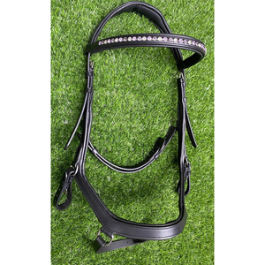 Harnais de bride Micklem anatomique pour chevaux en gros Équipement de course de chevaux en cuir avec cristaux Bride de produits pour chevaux - Product Image 1