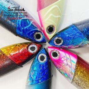 26cm/33cm De Borracha Cavala Macio PVC Gabarito Cabeças Isca De Pesca Macia Boa Moldes De Pesca De Plástico Em Massa Isca Macia - Product Image 2