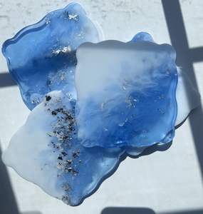 Resin <b>Coaster</b> 5mm Thick <b>Heat</b> Resistant Modern Luxury Design Stylish Artistic Detailing Durable Long Lasting Table Decoration - Product Image 6