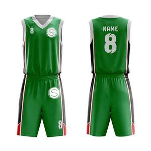 100% Polyester Réversible Basketball Jersey Respirant Formation Basketball Uniforme Protection Solaire Vêtements - Product Image 4