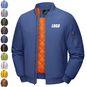 Fabricante de ropa de OEM, chaqueta cortavientos informal para hombre, chaqueta deportiva de otoño, chaqueta bomber de invierno para hombre - Product Image 3